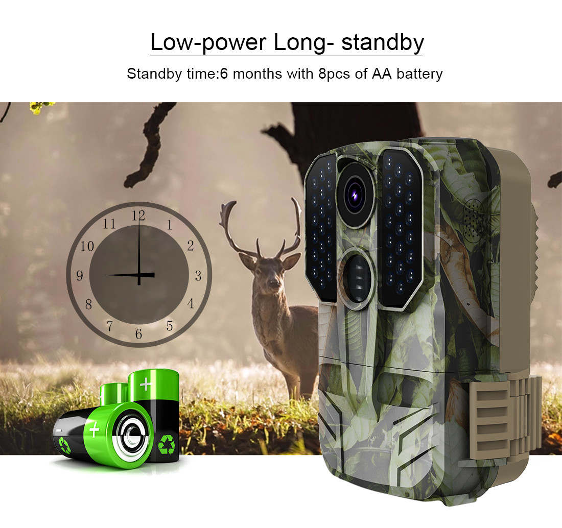 Ip65 Night Vision Trail Camera 0.4S Triggering Time Waterproof Wildlife Outdoor