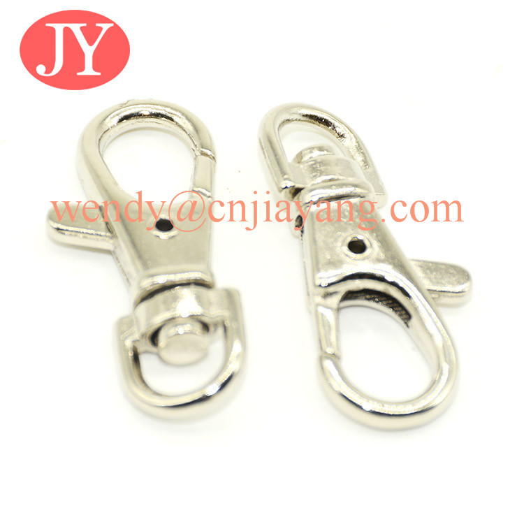 jiayang 36mm shiny silver trigger snap hook for key rings key chains