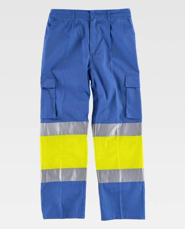 Poly Cotton Mens Outdoor Work Pants / Multi - Pocket Outside Work Clothes