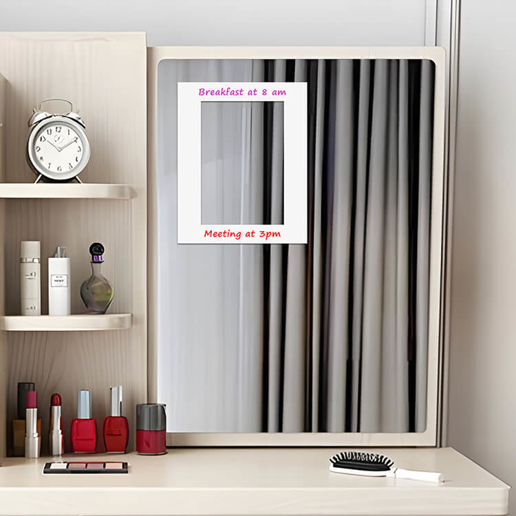 Lightweight Peel And Stick Photo Frames Dry Erase Picture Frame 8x8"