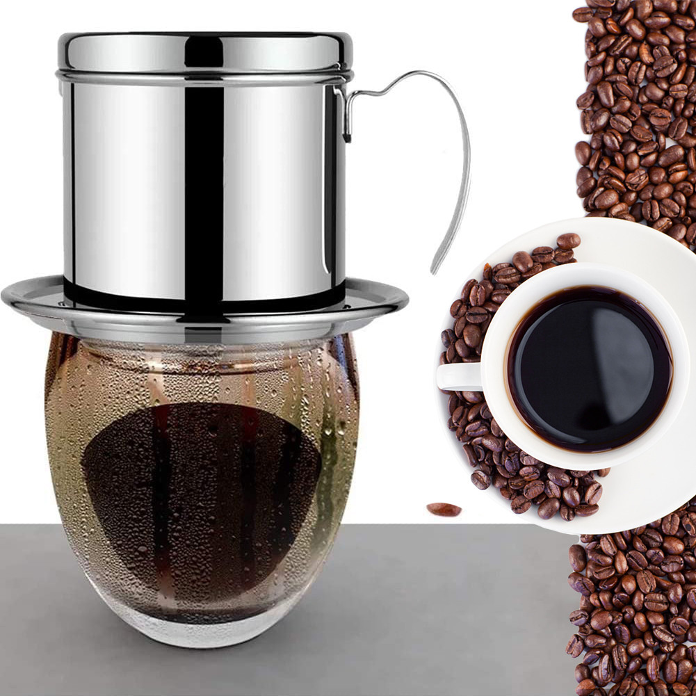 50ml Reusable Paperless Vietnam Coffee Filter Stainless Steel Coffee Dripper Pot