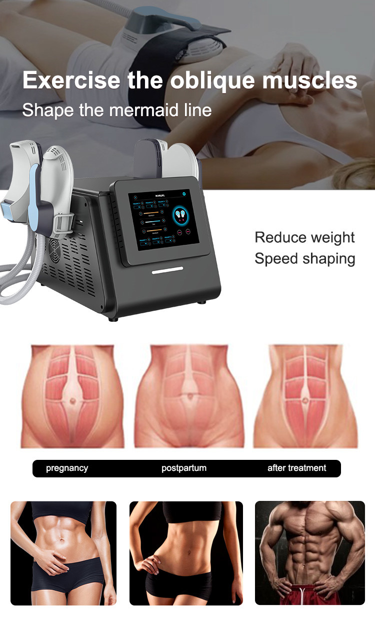 Dual Wave Body Sculpting Machine , Abdominal Fat Reduction Machine
