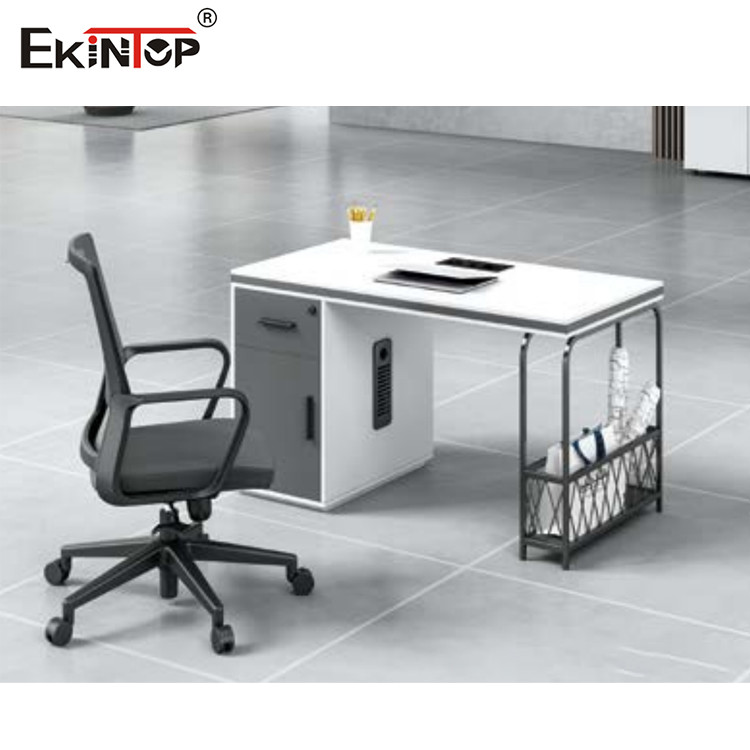 Convertible 2 Person Computer Workstation Revolving Melamine Board Material