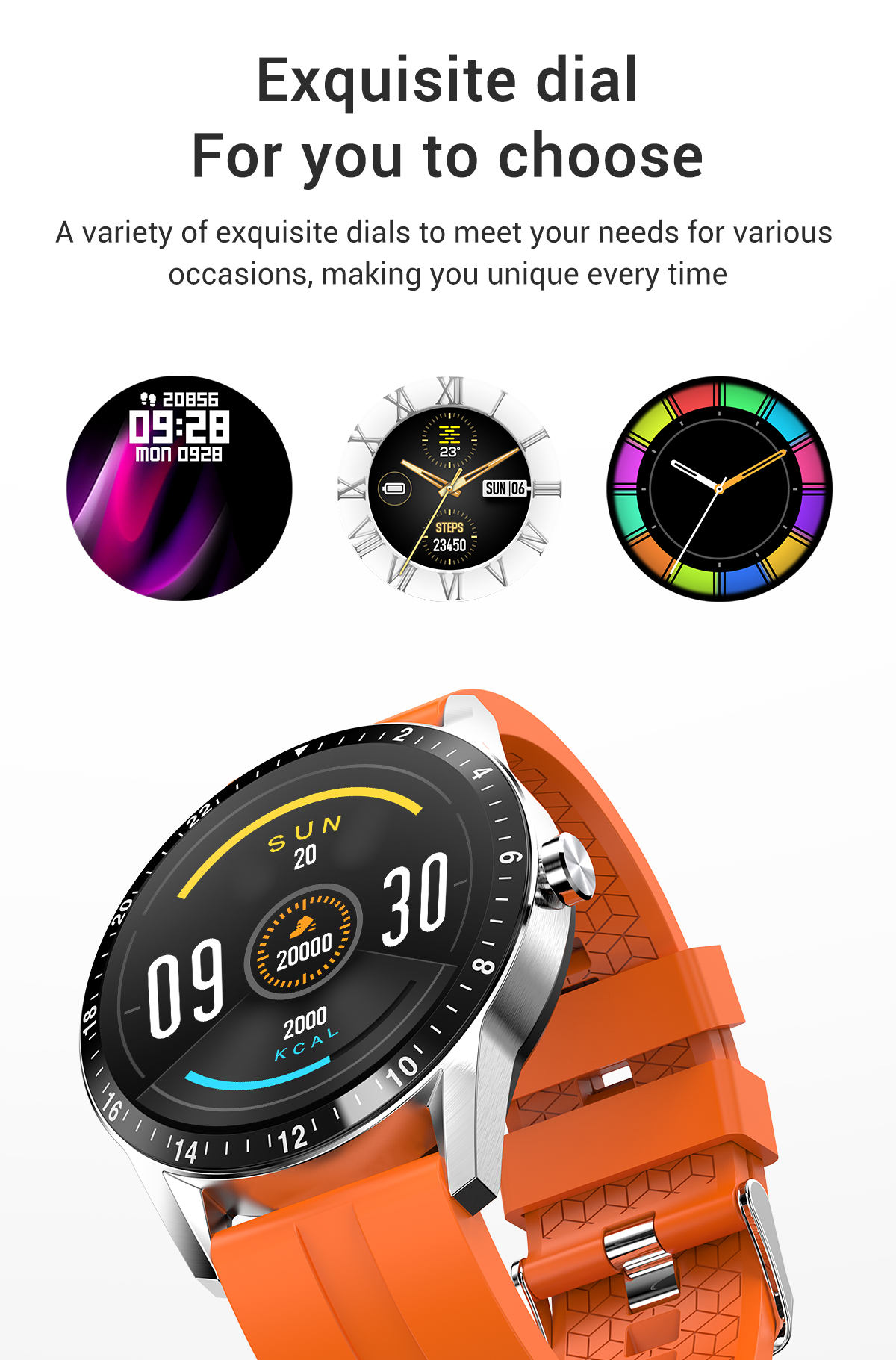 HL20Pro Smartwatch 1.28 Inch 240*240 Waterproof Sports Main Chip RTK8762C