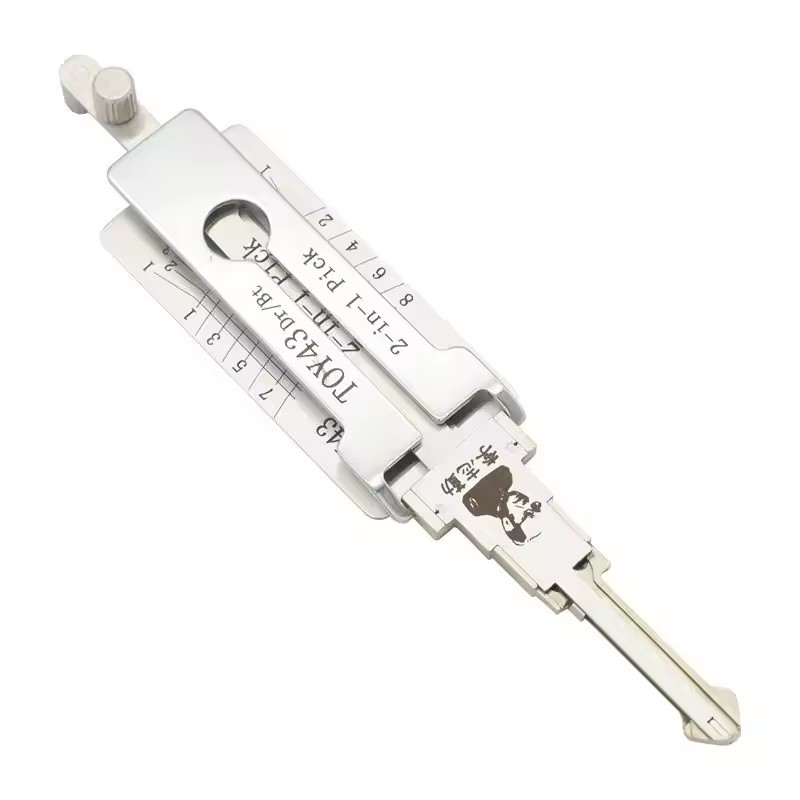 Lishi Lock Pick For Cars Set TOY43 2-In-1 Pick Car Door Lock Pick Decoder Unlock Tool