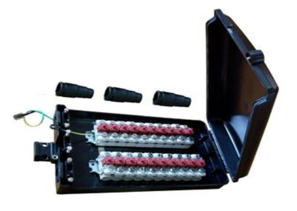 OUTDOOR 20 PAIR TERMINAL BOX FOR STB MODULE BOTH INSTALLATION OF WALL MOUNT & POLE MOUNT