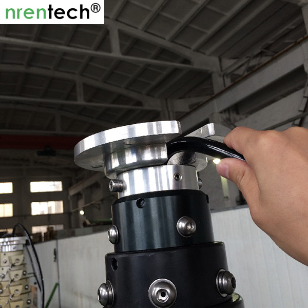 6m pneumatic telescopic mast for mobile light tower/ telescoping mast for temporary lighting tower