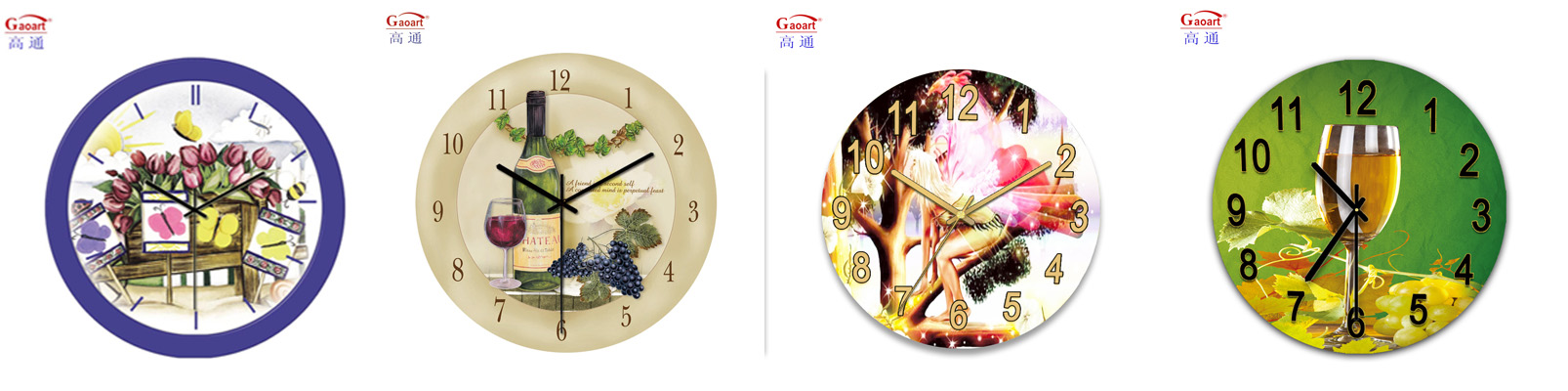 Glass Wall Mirror Kitchen Sublimation Large Living Room Pendant Modern Decorative Home Decor Clock