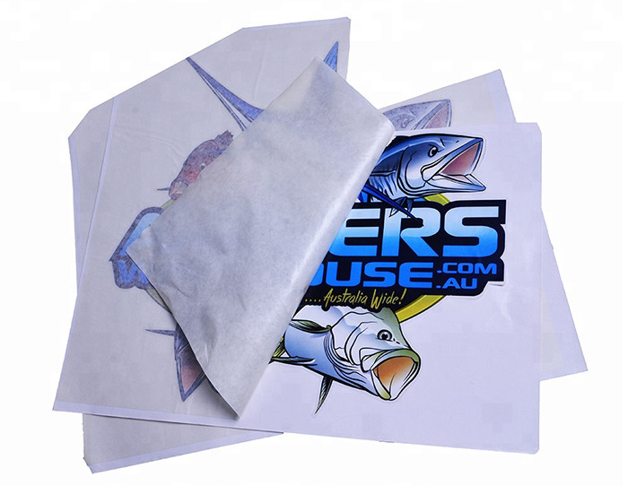 Die cut UV resistant clear PVC material car decal sticker printing