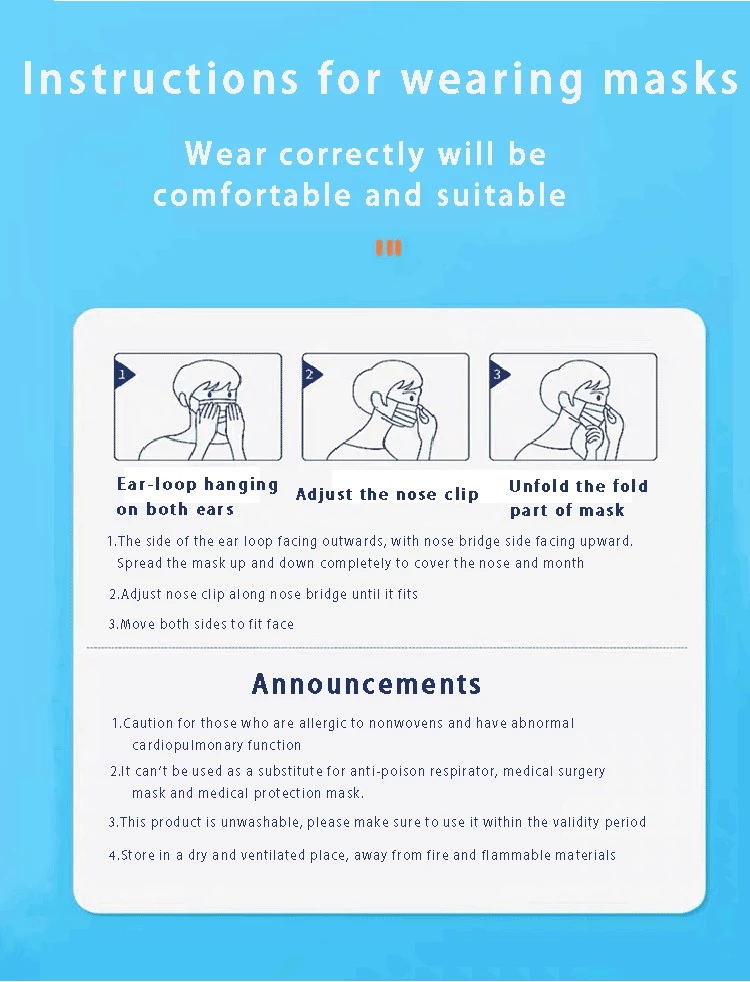 waterproof and dustproof disposable surgical masks disposable medical face mask