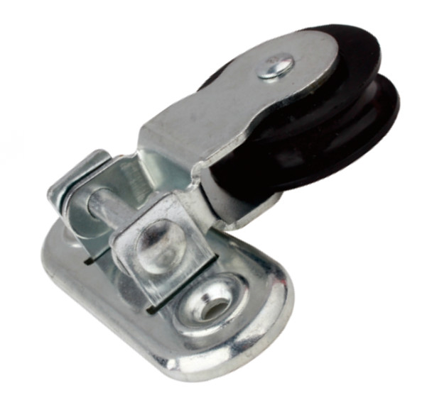 White Wire Rope Pulley Outdoor Metal Iron Pulley