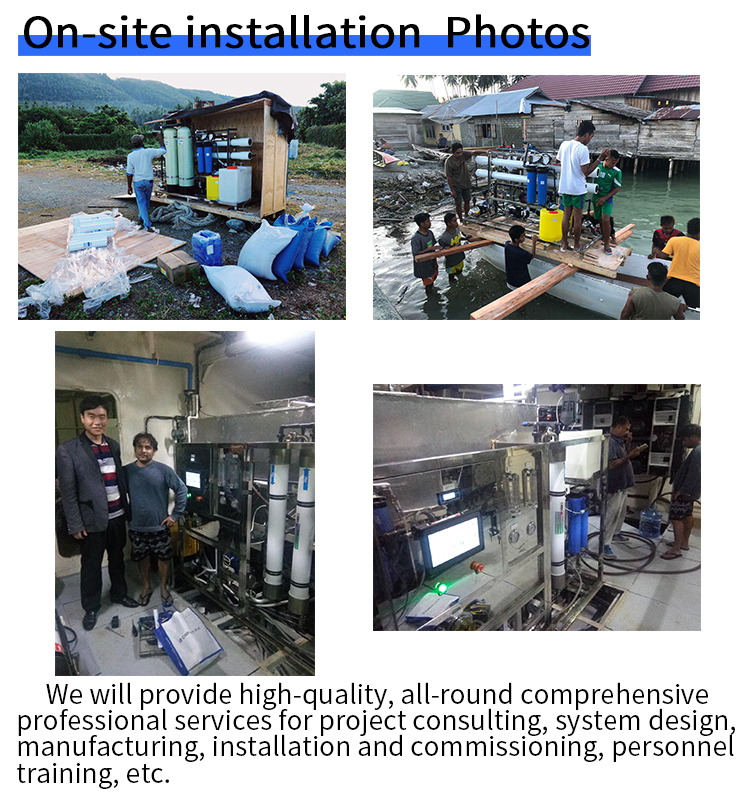 5000LPH Containerized Water Treatment System Desalination Machine SS316L