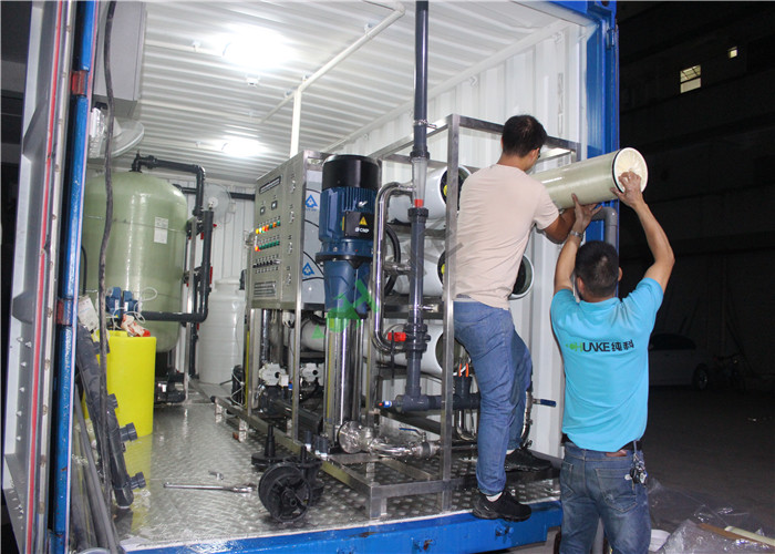 Portable Containerized Water Treatment Plant , Mobile Ro Water Plant Machine