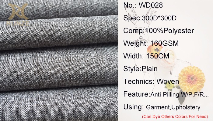 300D*300D Plain Cationic Two-Tone Melange Oxford Fabric Durable and Stylish Material