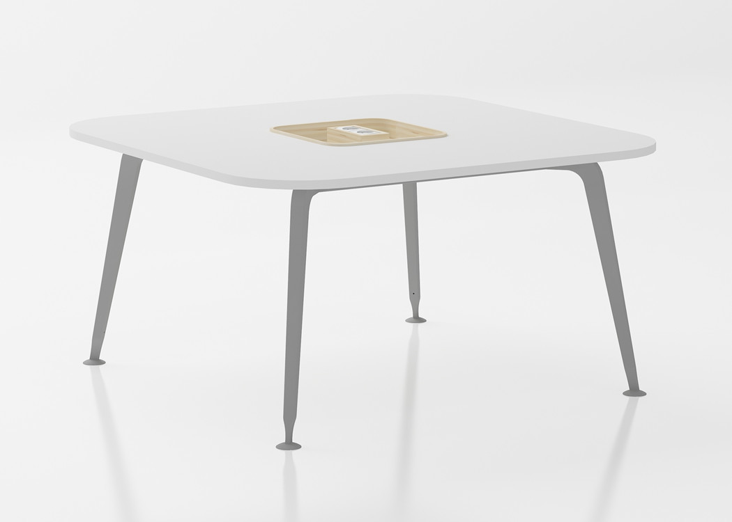 MDF With HPL Office Meeting Table For 10 Person , Conference Room Desk
