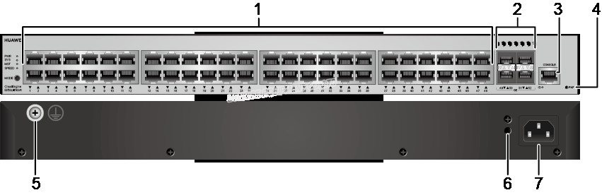 Huawei S5735 L48T4S A1 ethernet switch switch hub Ports 4*GE SFP Ports AC Power