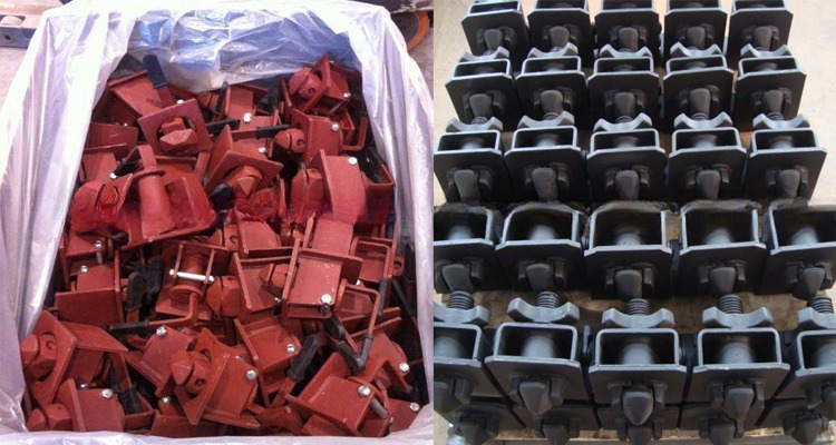 ISO Standard Container Lashing Equipment Dovetail Twist Lock Foundation Standard Size and 7.5/10.50/15.5kgs Capacity
