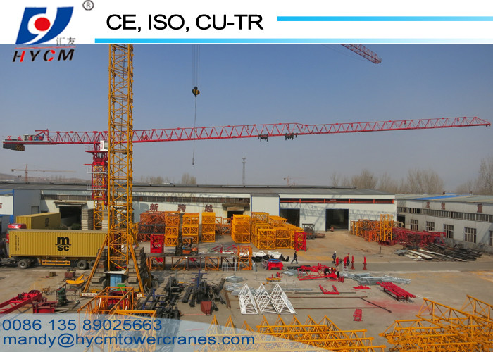 12t QTZ230(PT6425) 50m Freestanding Flattop Topless Tower Crane Manufacturer in China