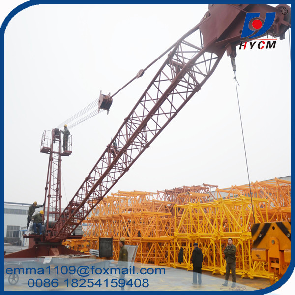 12T QD120 Derrick Crane 20meters Jib To Remove Inner Tower Crane