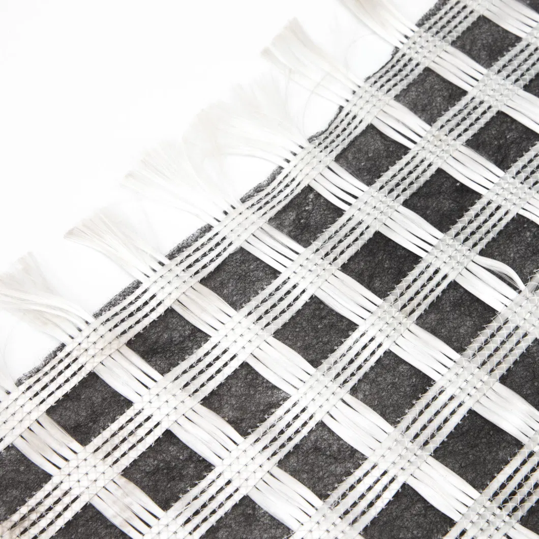 Composite Biaxial Fiberglass Geogrid with Nonwoven Geotextile for Soil Reinfocement/Road Construction Material Geocomposite Geogrid