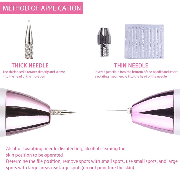 Rechargeable Portable Mole Removal Pen LCD Skin Mole Dark Spot Removal Pen