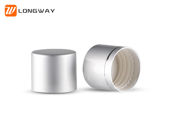 Aluminum Cover Silver Cosmetic Bottle Cap 24/410 Closure ISO Approval