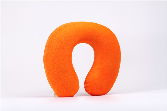 Soft Traveling Memory Foam Contour Pillow U - Shape With Velboa Fabric