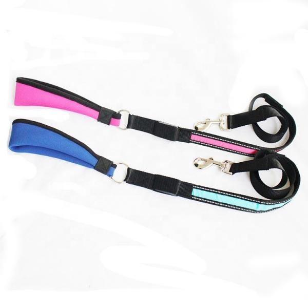 Night Safety LED Dog Leash , Reflective Dog Leash High Strength Sweat Absorption