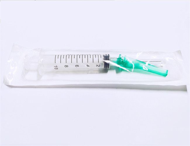 Sterile Medical Disposable Safety Syringe With Safety Needle 16G-30G FDA51K
