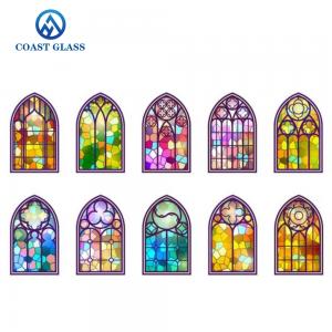 Buy cheap Colored Glass Window Panel Stained  Arts and Crafts Interior Decoration product
