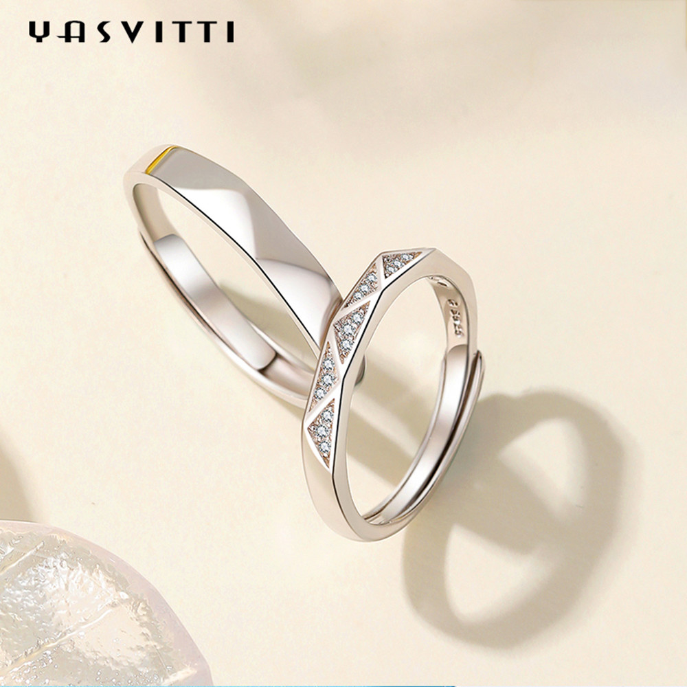 0.074oz 0.8ft 925 Sterling Silver Rings 5A Sterling Silver Engagement Ring