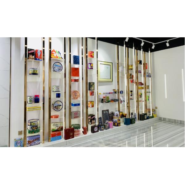 Senior Matte Solid Color Luxury Recyclable Double Locking Clippers Retro Pattern Handle Rectangle Tin Box Storage Container