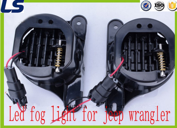 for Jeep Wrangler Jk Aluminum Die Cast Housing 30W 12V DOT LED Fog Light