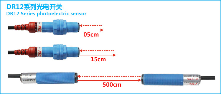 Through Beam Reflection M12 Cylindrical Photoelectric Sensors Infrared Switches