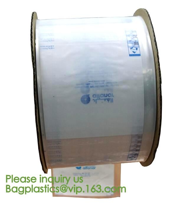 clear LLDPE easy tearing line pre-opened in roll bag,Factory custom LLDPE plastic autobag Preopened polybag on a Roll