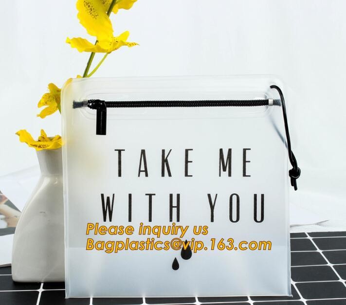 Factory Custom made Environmental PVC clear packaging toy storage handle bag,plastic tote packaging bag with handles fro