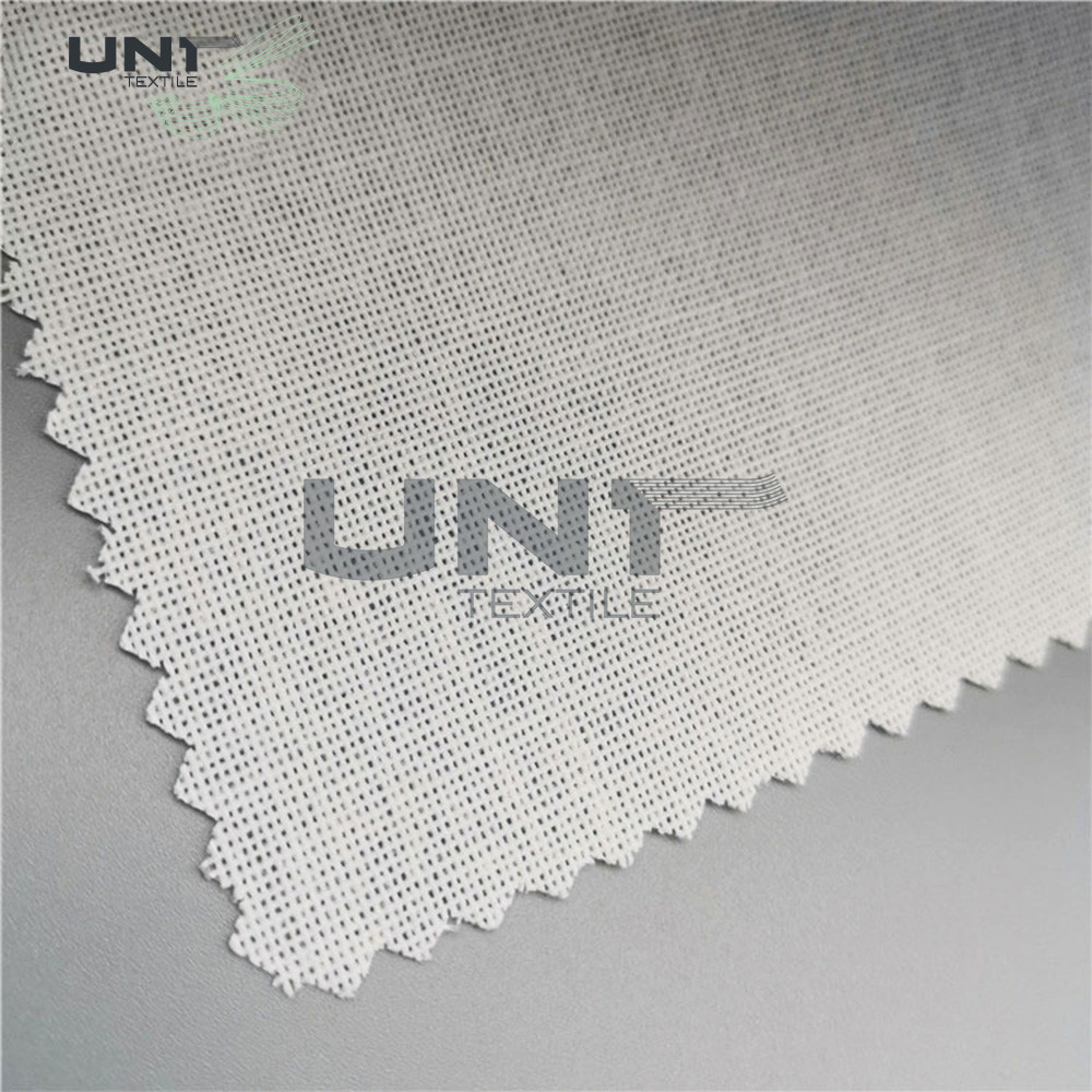 Cap Resin Cotton Woven Fusible Interlining With PES LDPE Coating