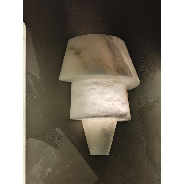 Custom Alabaster Wall Sconce 220mm x 275mm LED 110V-240V