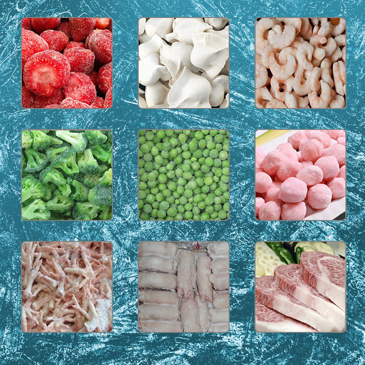 Continuous Air Cooled Fruit Food Freezing Machine 1800KG/H