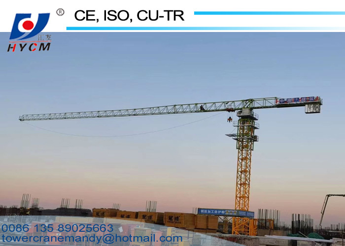 40m Freestanding Height Topless Tower Cranes QTP80(5515) Model Tower Crane 6tons Block Mast Section Self Climbing Crane