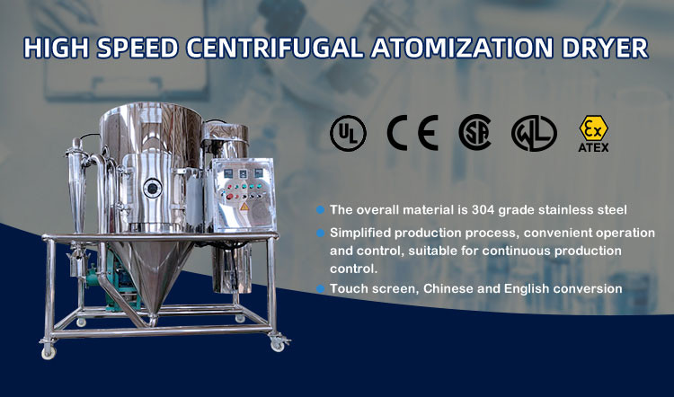 Egg Milk Centrifugal Spray Dryer Equipment Powder Making Machine Atomizer