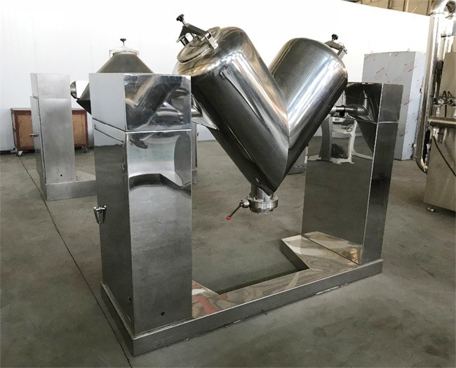 SUS304 / 316L Small V Type Powder Mixer 100L Protein Powder Mixing Machine