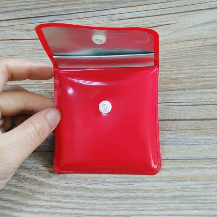 Promotional OEM Small colored PVC plastic pocket ashtray/tobacco pouch bag with custom logo free sample