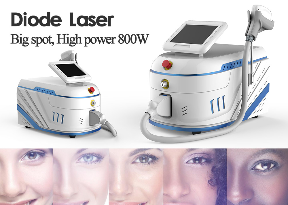 Painless 808nm Diode Laser Hair Removal Machine Triple Wavelength 36kgs Gross Weight