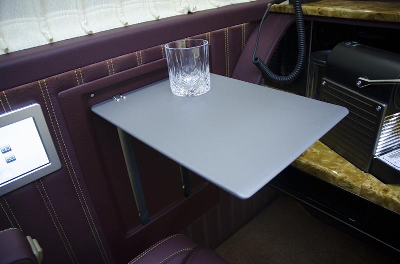 HWhongRV Adjustable Folding Car Electric Lift Table for Luxury Van electric table for vip cars and mpv construction machinery
