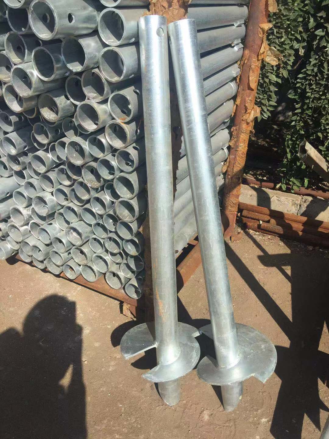 Q235 Grounding And Earthing Products Double Helix Lead Section Square Anchor
