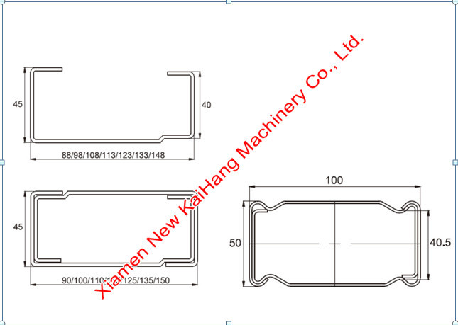 Blue Upright Roll Forming Machine / Boxbeam Panel Forming Machine For Shelves System