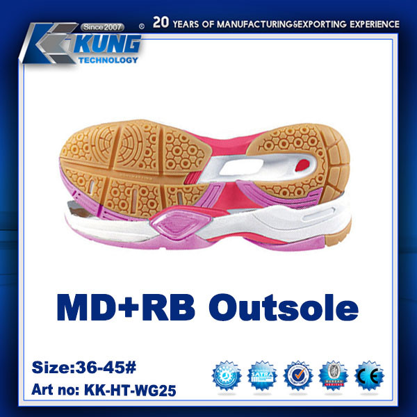 Flat Thick Rubber EVA Outer Sole Lightweight Abrasion Resistant