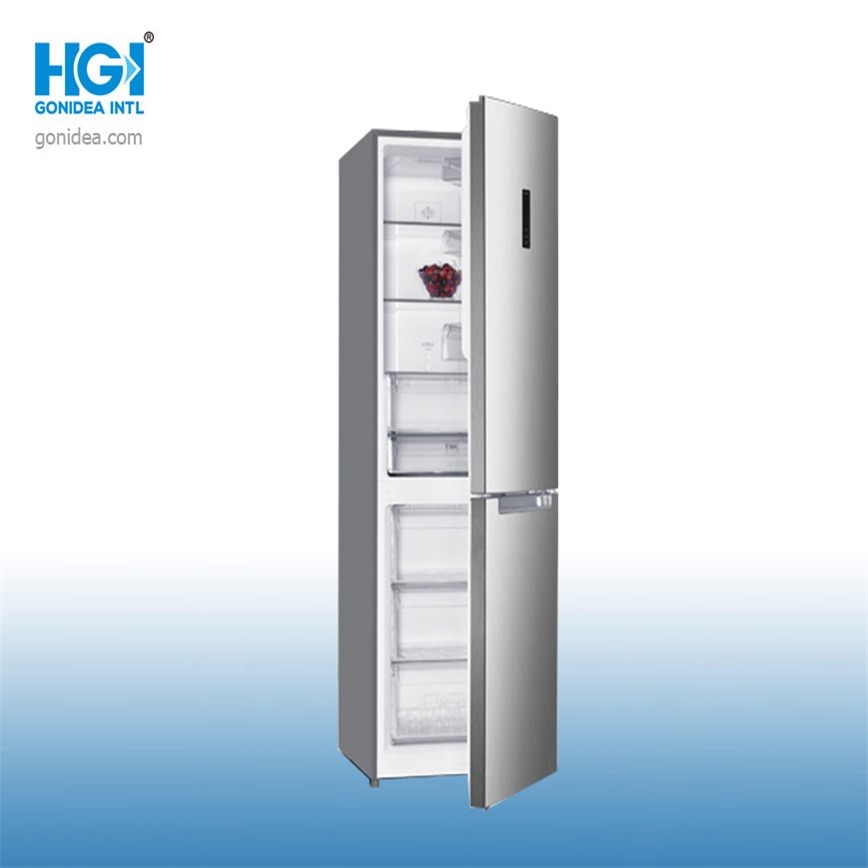 250L Frost Free Double Door Bottom Freezer Refrigerator With Water Dispenser