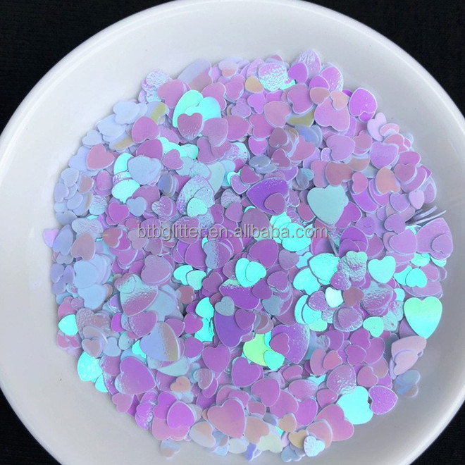 Non-Toxic 1MM 3MM 4MM Heart Mixed Heart Shapes Sequins for Wedding Party Home Decoration in Customized Colors from Stock